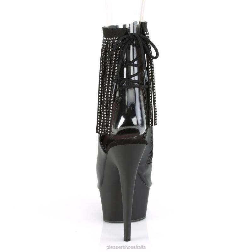 Pleaser Shoes delizia-1018rsf JHHV510 ecopelle nera/nero