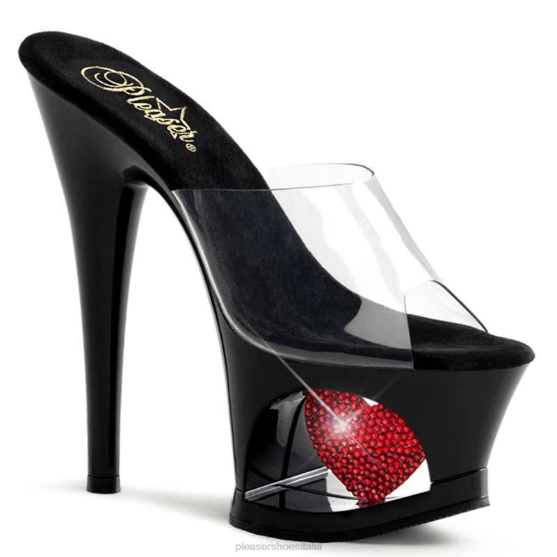 Pleaser Shoes luna-701 ore JHHV517 chiaro/rosso