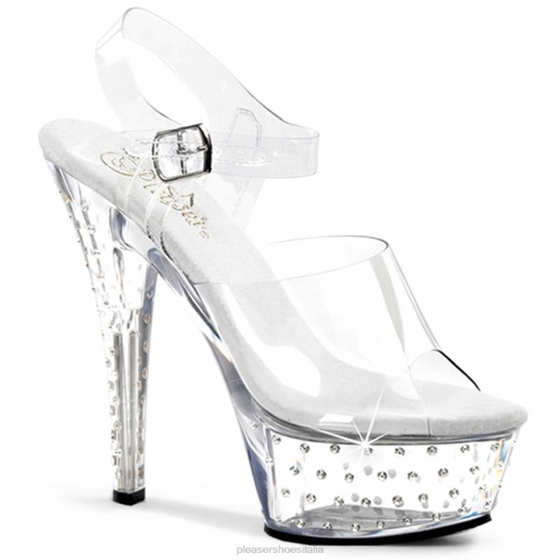 Pleaser Shoes polvere di stelle-608 JHHV524 chiaro