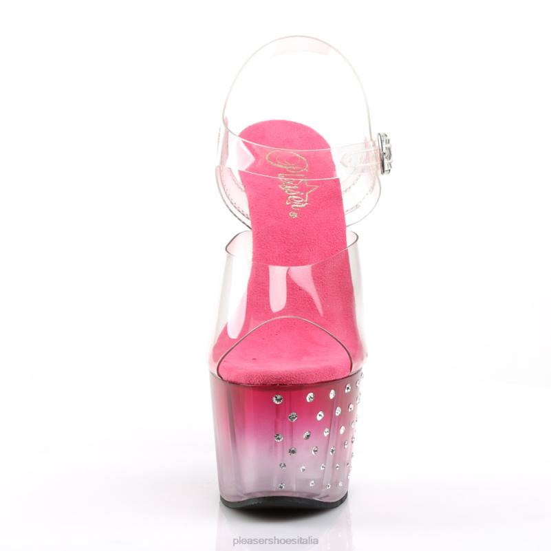 Pleaser Shoes polvere di stelle-708t JHHV303 trasparente/rosa