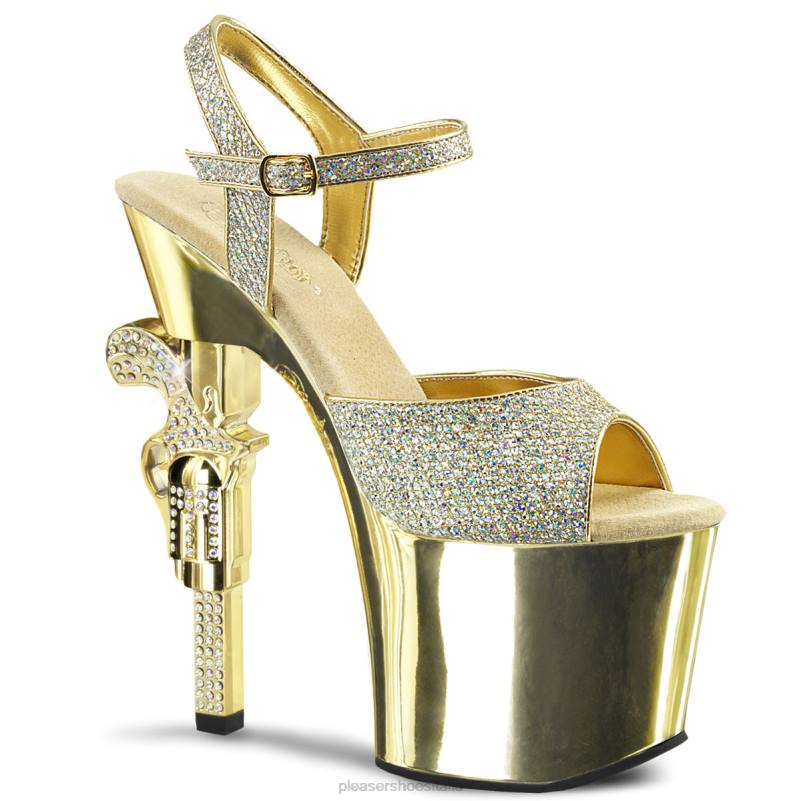 Pleaser Shoes rivoltella-709g JHHV266 oro
